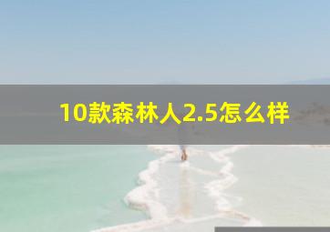 10款森林人2.5怎么样