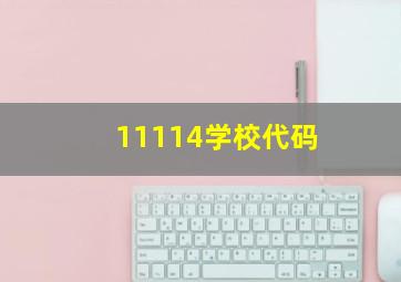 11114学校代码