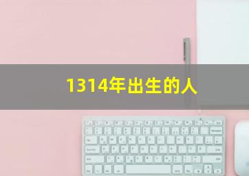 1314年出生的人