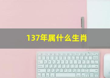 137年属什么生肖