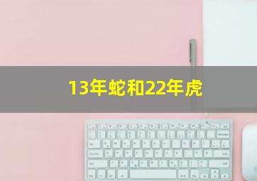 13年蛇和22年虎