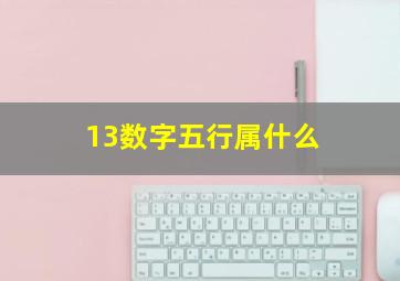 13数字五行属什么