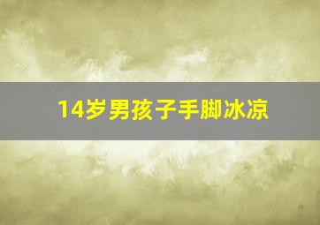 14岁男孩子手脚冰凉