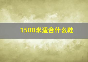 1500米适合什么鞋