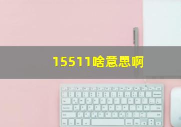 15511啥意思啊