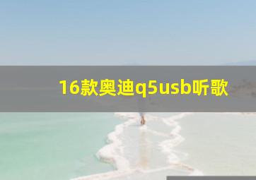 16款奥迪q5usb听歌