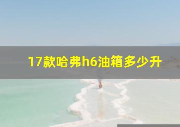 17款哈弗h6油箱多少升