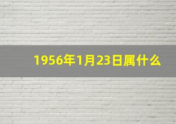 1956年1月23日属什么