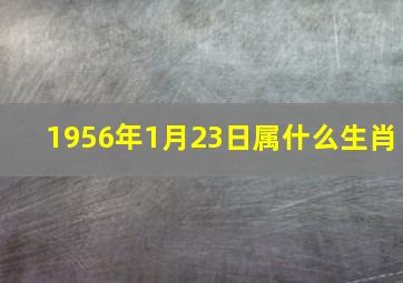 1956年1月23日属什么生肖