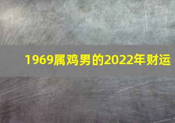 1969属鸡男的2022年财运