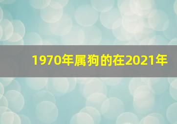 1970年属狗的在2021年