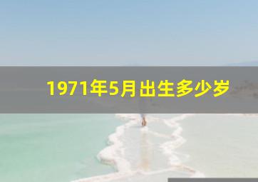 1971年5月出生多少岁