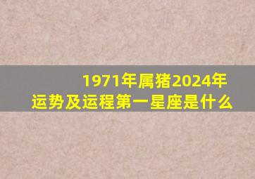 1971年属猪2024年运势及运程第一星座是什么