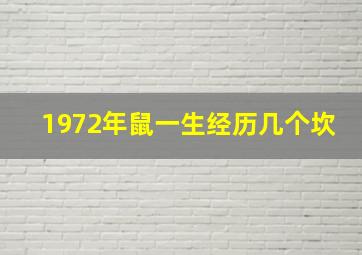 1972年鼠一生经历几个坎