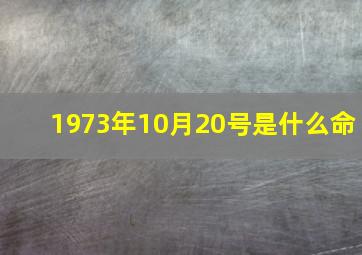 1973年10月20号是什么命