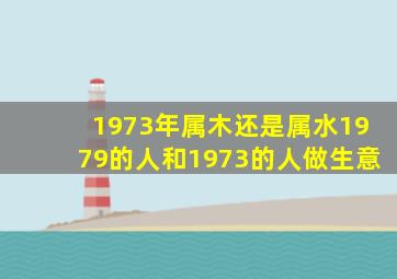 1973年属木还是属水1979的人和1973的人做生意