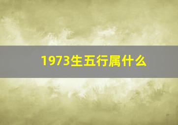 1973生五行属什么