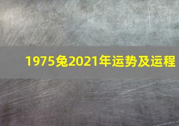 1975兔2021年运势及运程