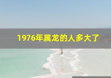 1976年属龙的人多大了