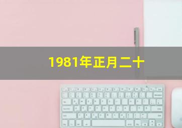 1981年正月二十