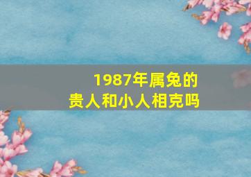 1987年属兔的贵人和小人相克吗