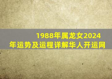 1988年属龙女2024年运势及运程详解华人开运网