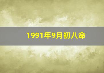 1991年9月初八命