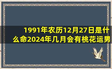 1991年农历12月27日是什么命2024年几月会有桃花运男