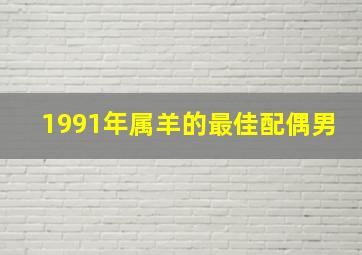 1991年属羊的最佳配偶男