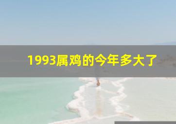 1993属鸡的今年多大了