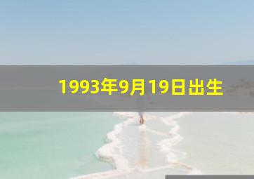 1993年9月19日出生