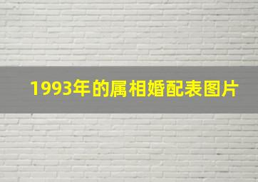 1993年的属相婚配表图片