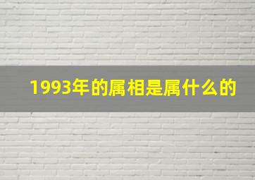 1993年的属相是属什么的