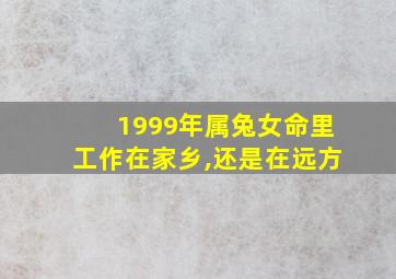 1999年属兔女命里工作在家乡,还是在远方