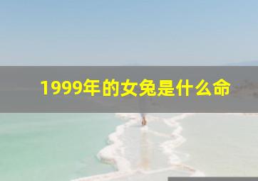 1999年的女兔是什么命