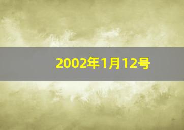 2002年1月12号