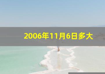 2006年11月6日多大