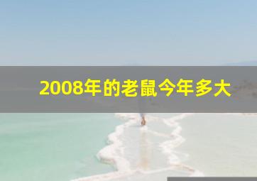 2008年的老鼠今年多大