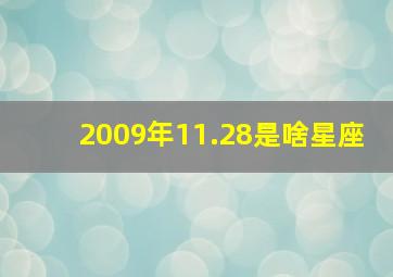 2009年11.28是啥星座