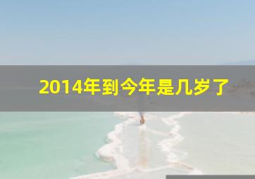 2014年到今年是几岁了