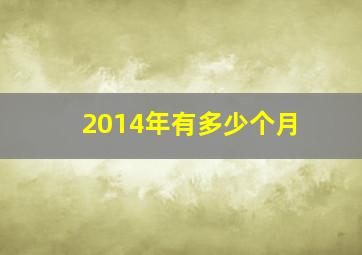 2014年有多少个月