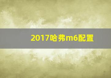 2017哈弗m6配置