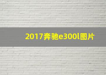 2017奔驰e300l图片