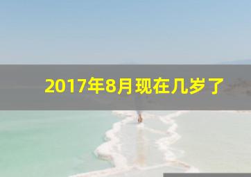 2017年8月现在几岁了