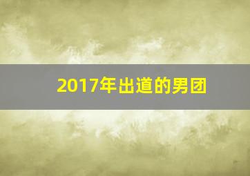 2017年出道的男团