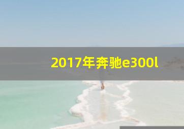 2017年奔驰e300l