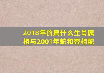 2018年的属什么生肖属相与2001年蛇和否相配