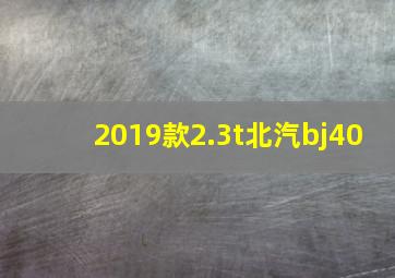 2019款2.3t北汽bj40