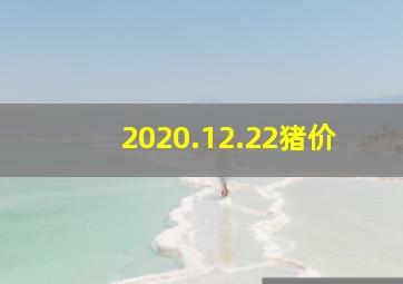 2020.12.22猪价