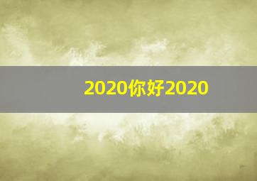 2020你好2020